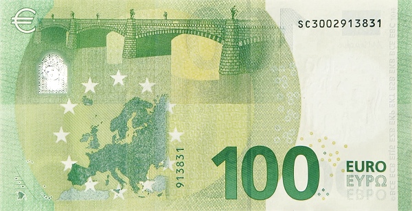 P24SC European Union 100 Euro (2019-Draghi)